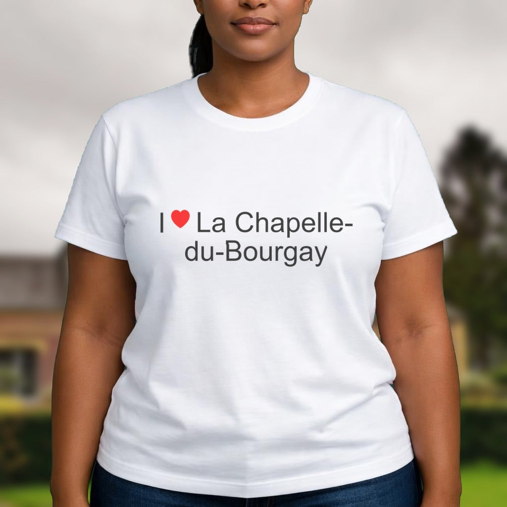 T-shirt I love la chapelle-du-bourgay