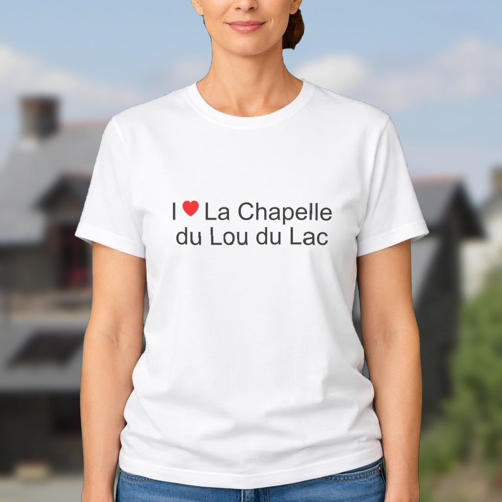T-shirt I love la chapelle du lou du lac