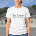 T-shirt I love la chapelle-saint-aubert