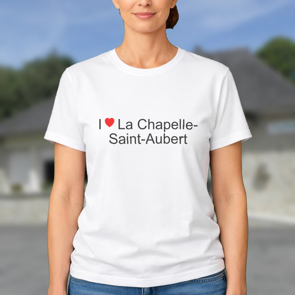 T-shirt I love la chapelle-saint-aubert