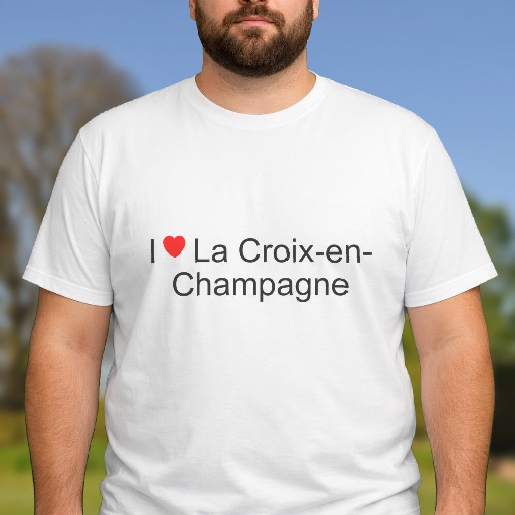 T-shirt I love la croix-en-champagne