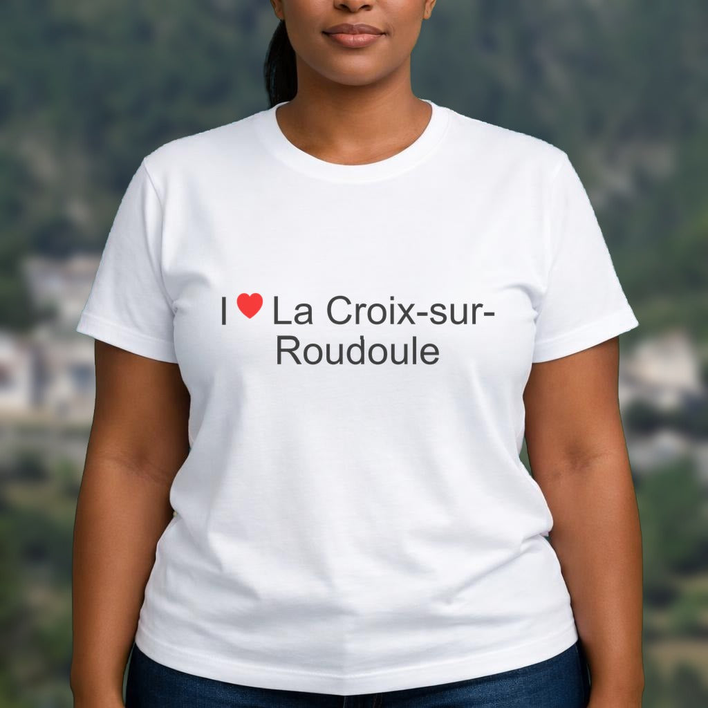 T-shirt I love la croix-sur-roudoule