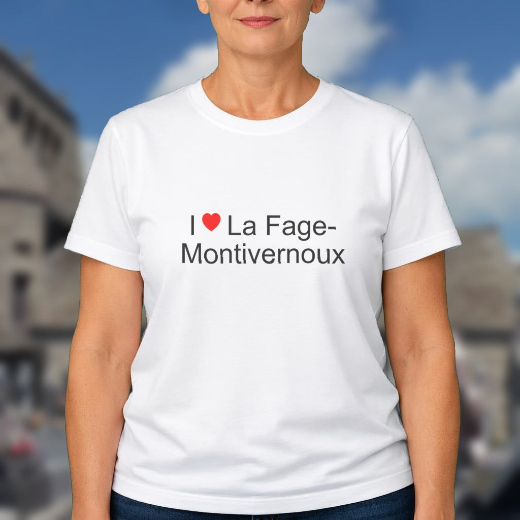 T-shirt I love la fage-montivernoux