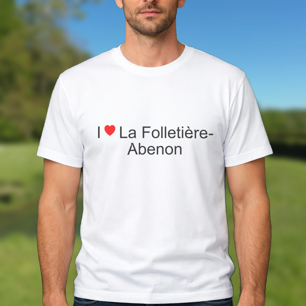 T-shirt I love la folletière-abenon
