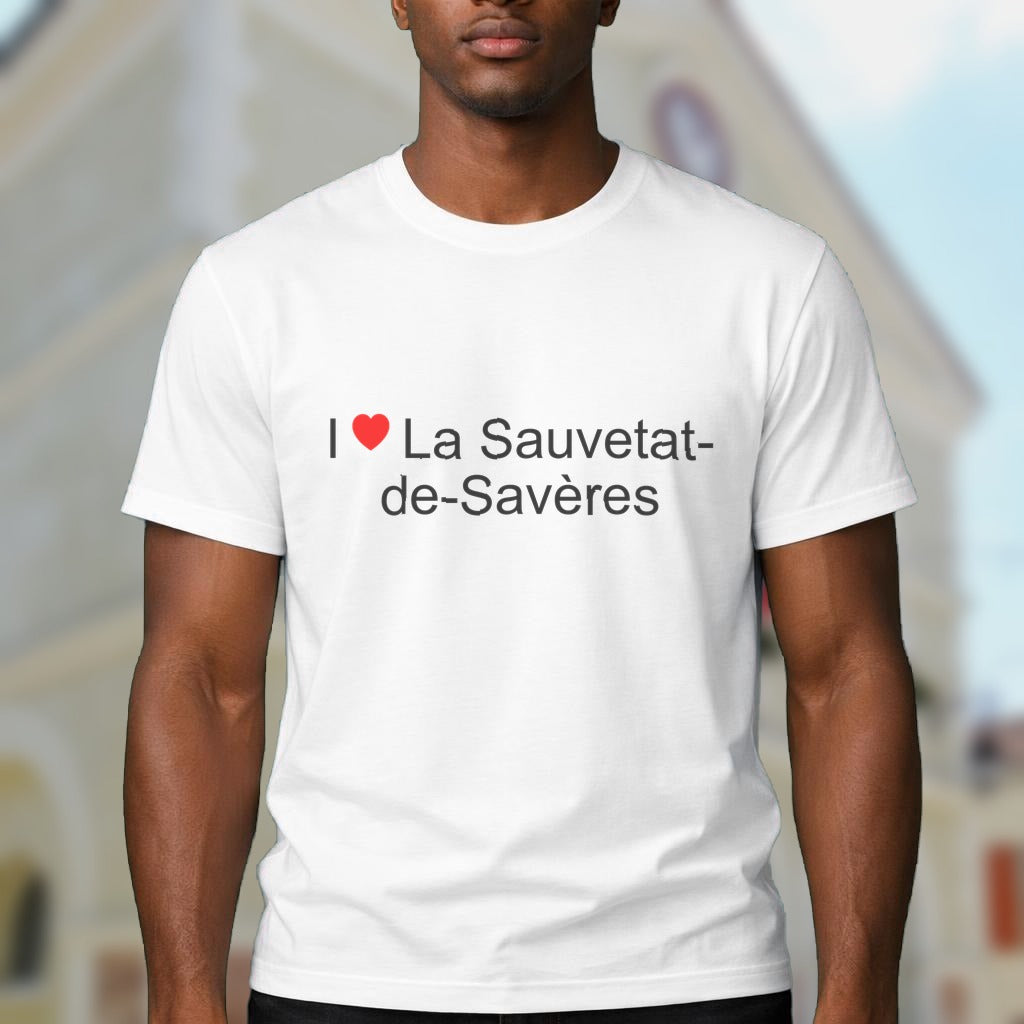 T-shirt I love la sauvetat-de-savères