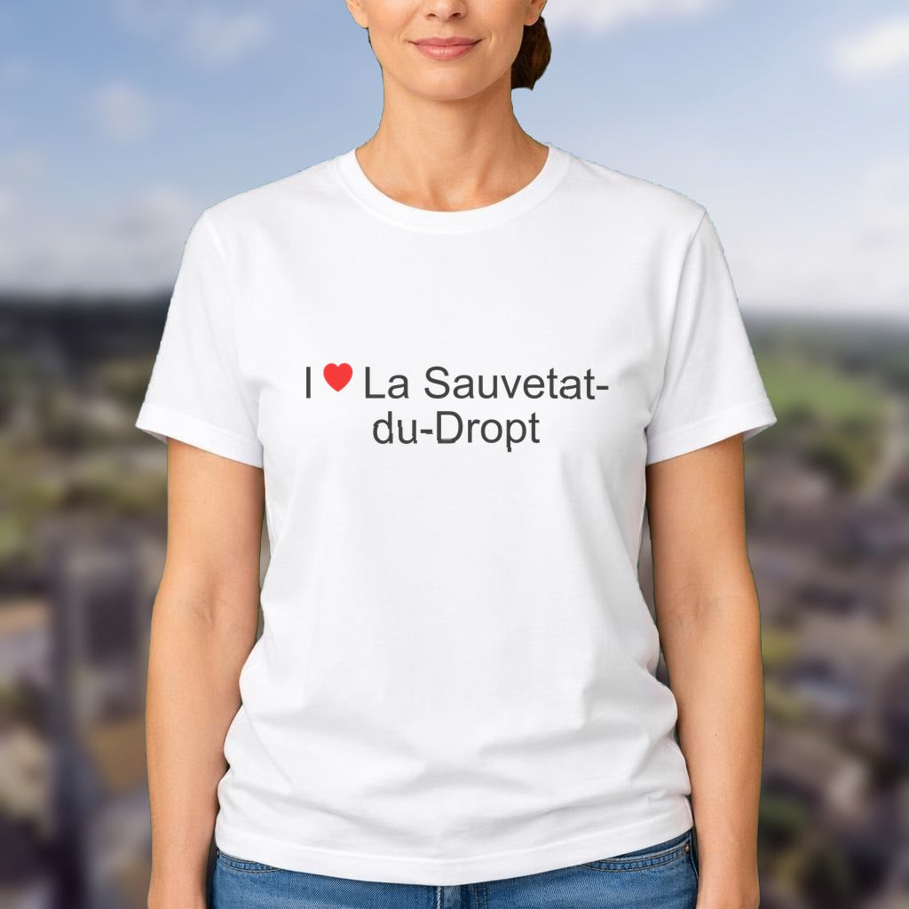 T-shirt I love la sauvetat-du-dropt