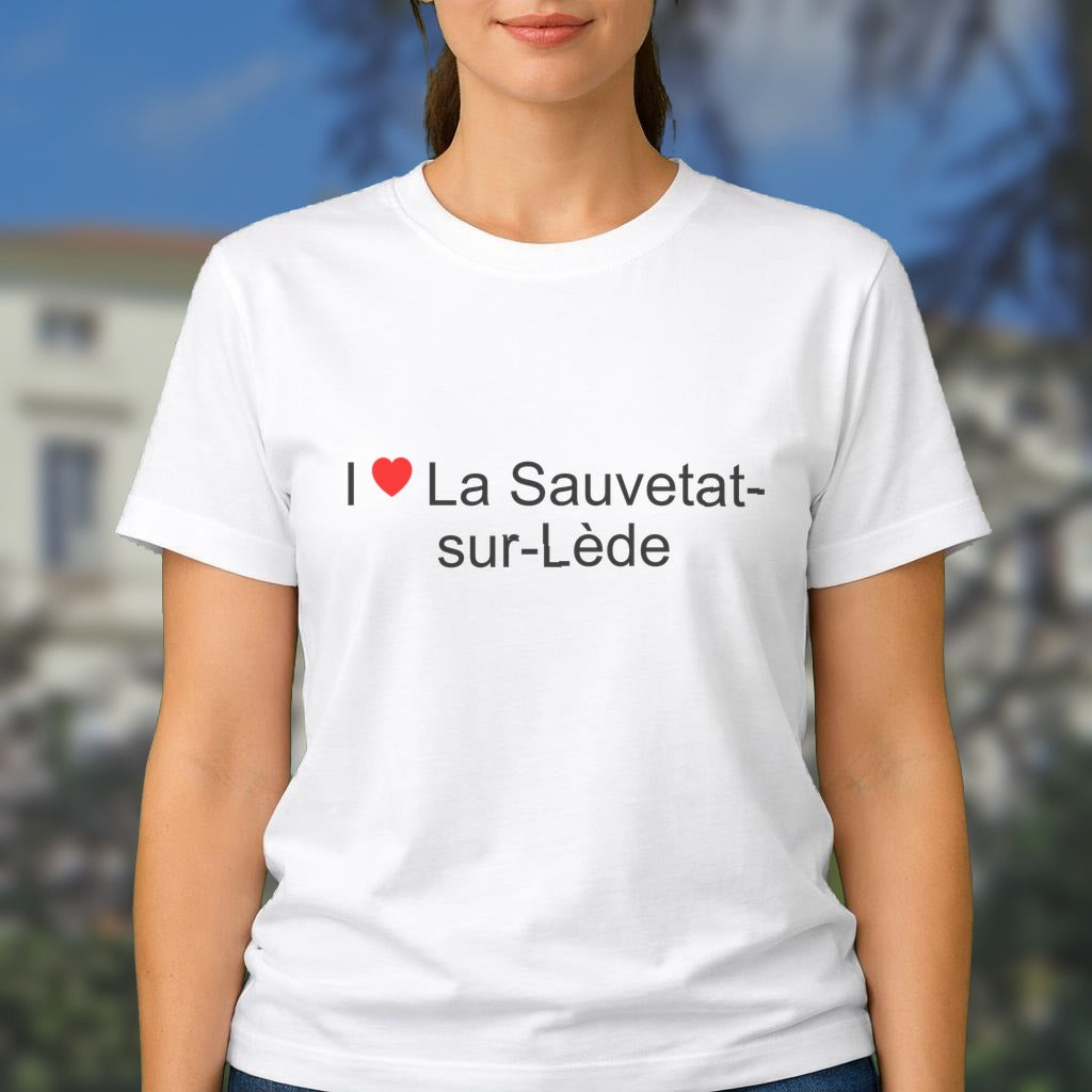 T-shirt I love la sauvetat-sur-lède