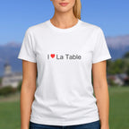 T-shirt I love la table