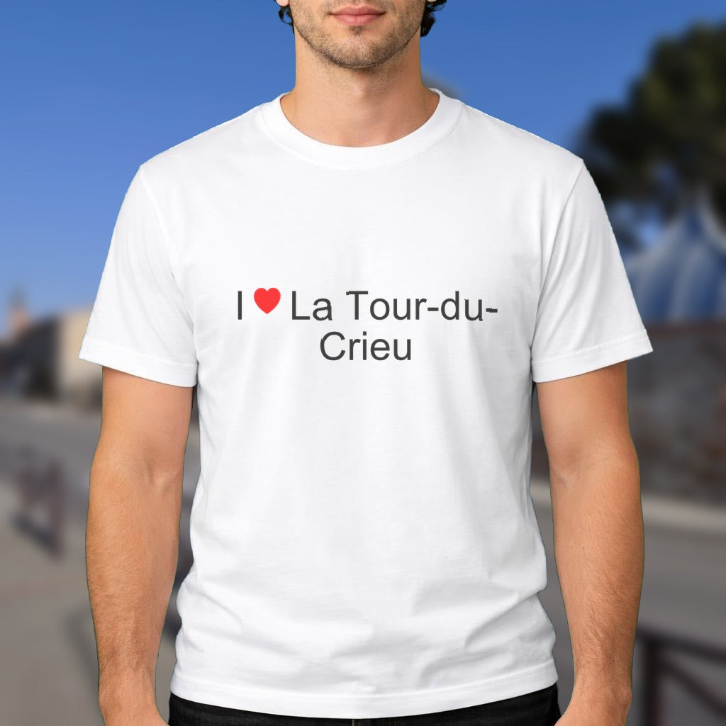 T-shirt I love la tour-du-crieu