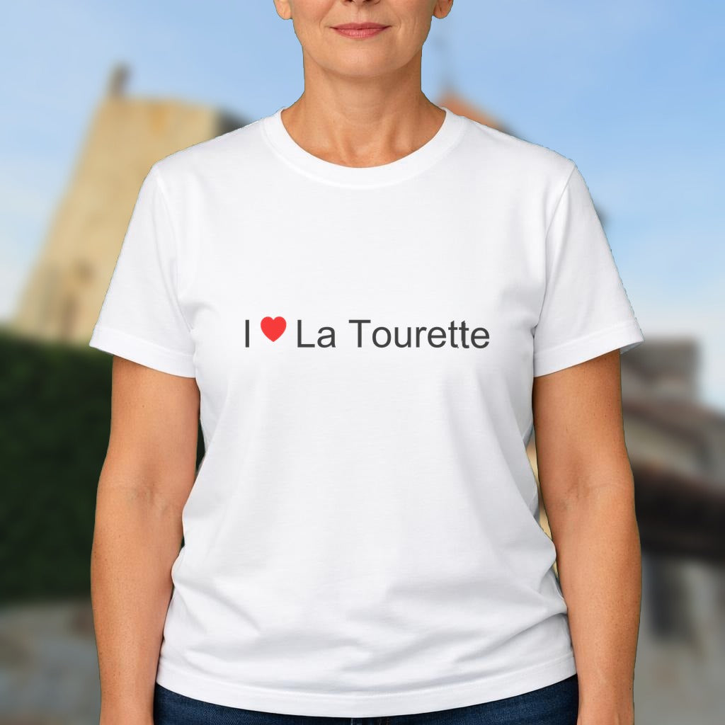 T-shirt I love la tourette