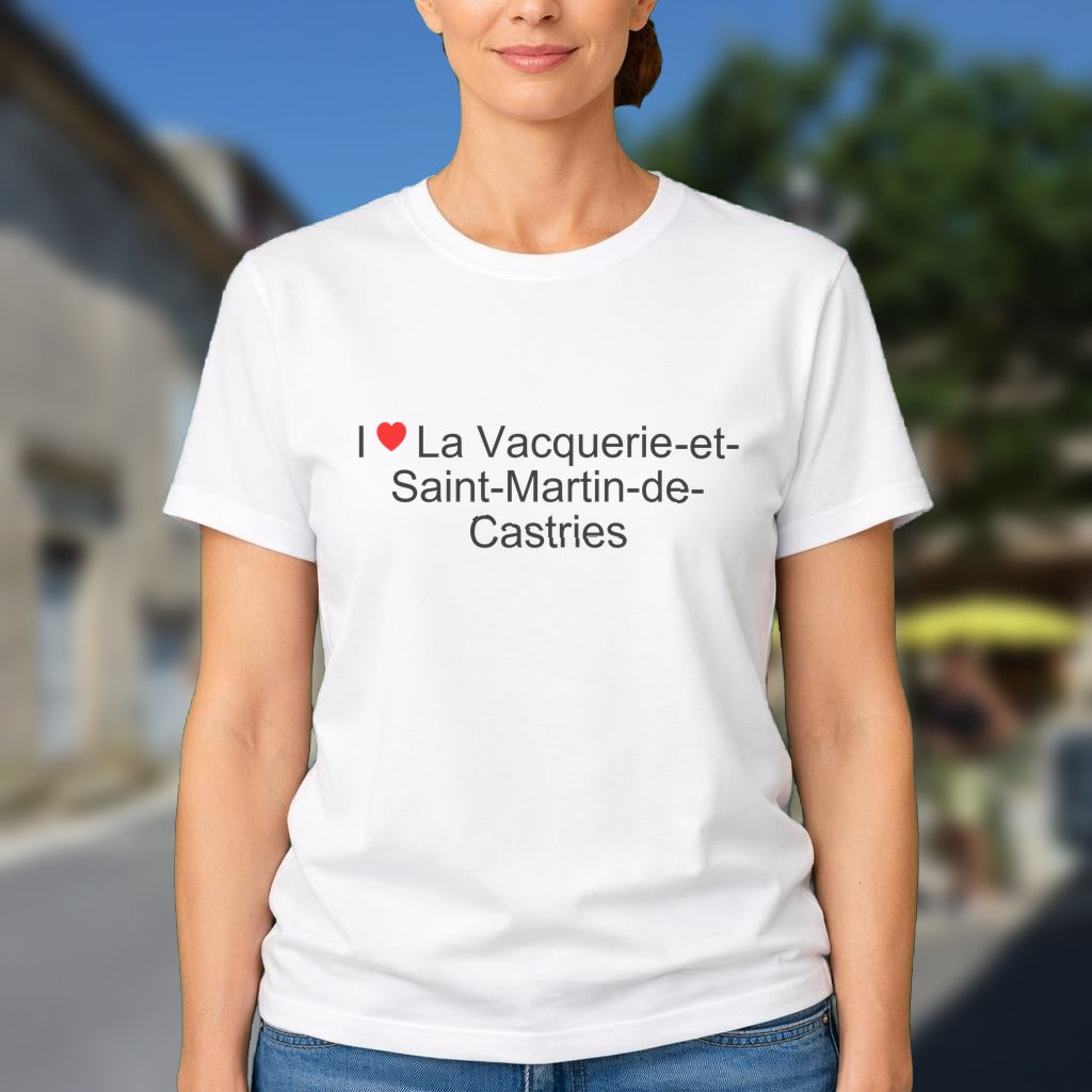 T-shirt I love la vacquerie-et-saint-martin-de-castries