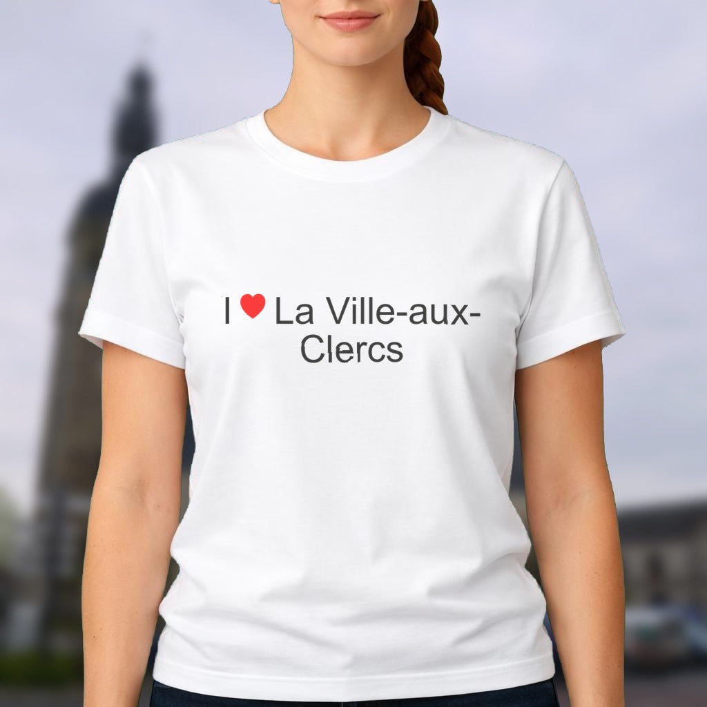 T-shirt I love la ville-aux-clercs