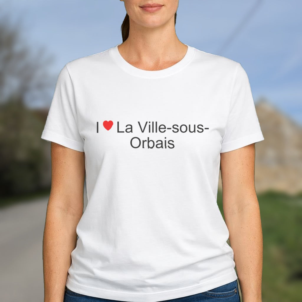 T-shirt I love la ville-sous-orbais