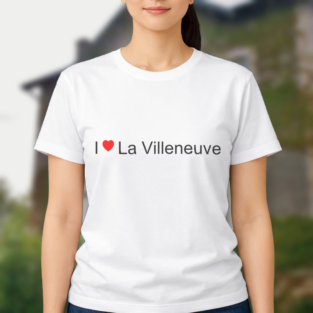 T-shirt I love la villeneuve