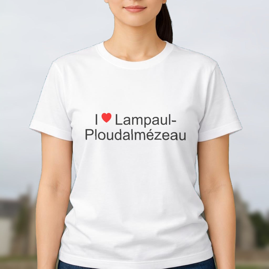 T-shirt I love lampaul-ploudalmézeau