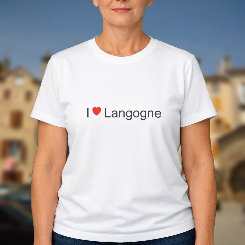 T-shirt I love langogne