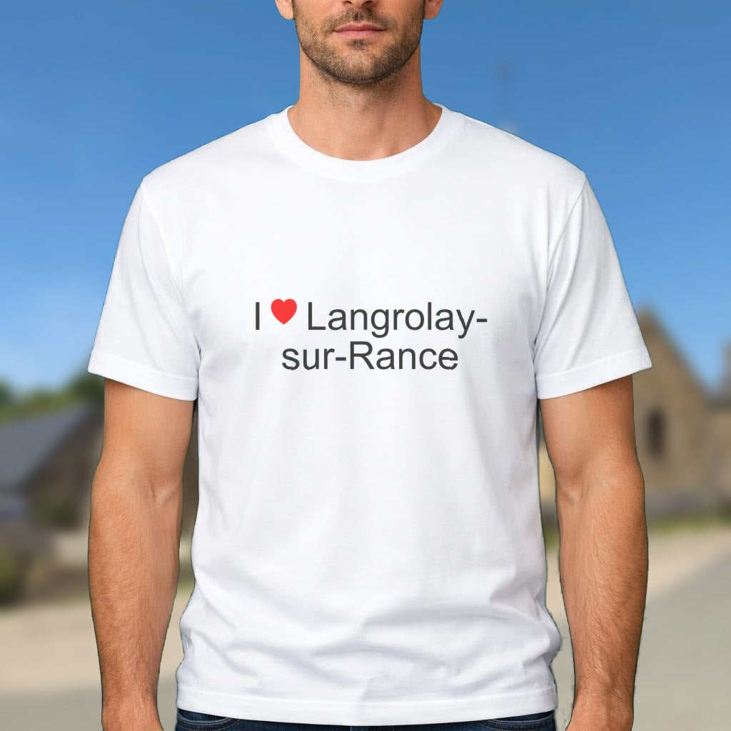 T-shirt I love langrolay-sur-rance