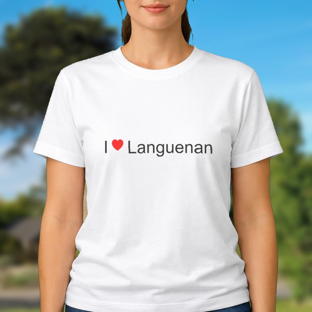 T-shirt I love languenan