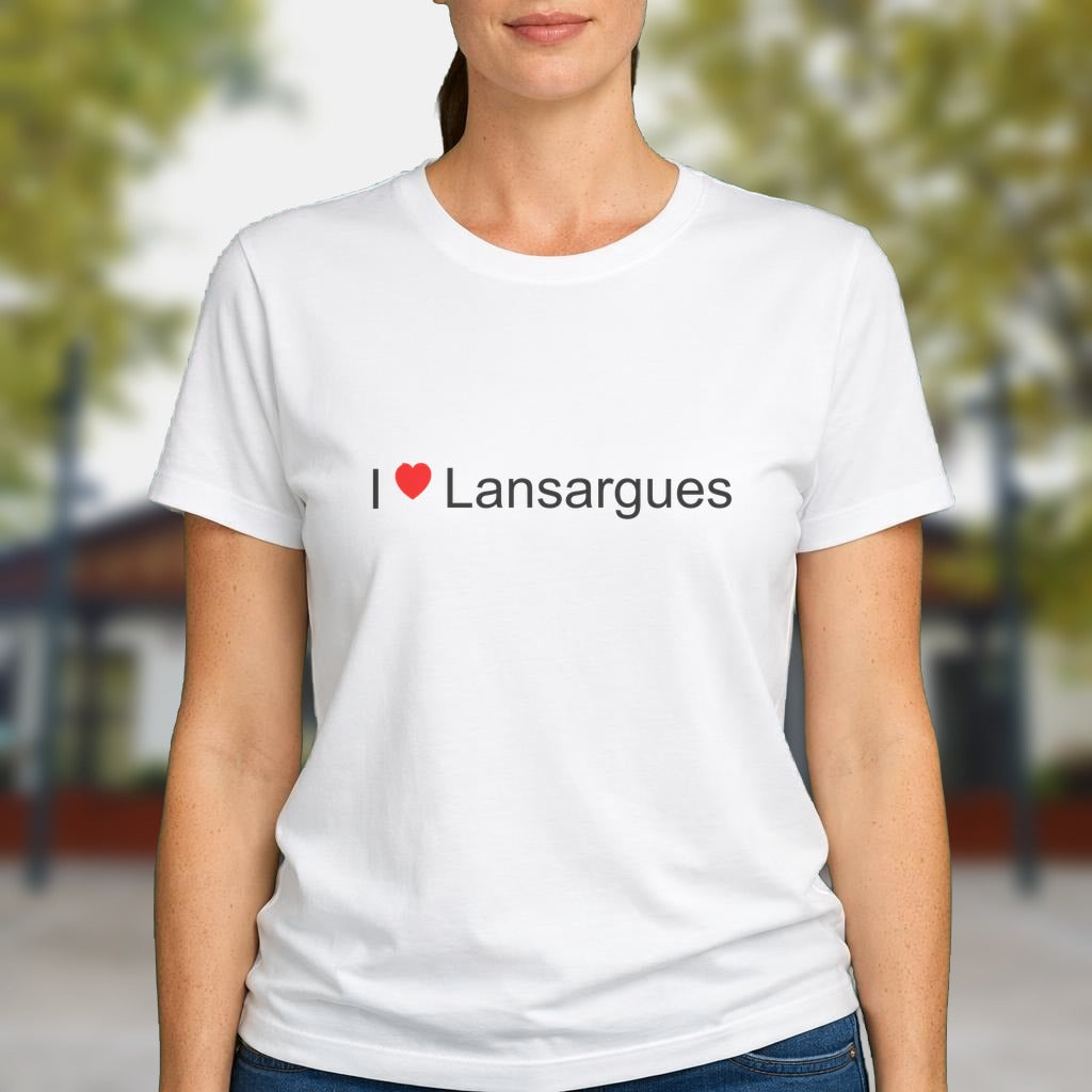 T-shirt I love lansargues