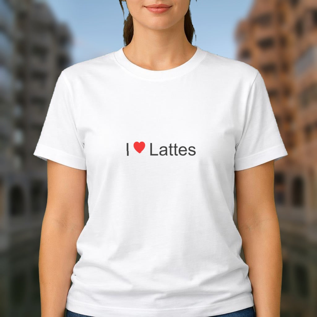 T-shirt I love lattes