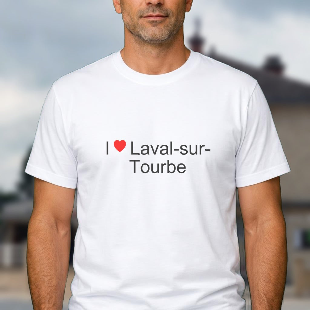 T-shirt I love laval-sur-tourbe