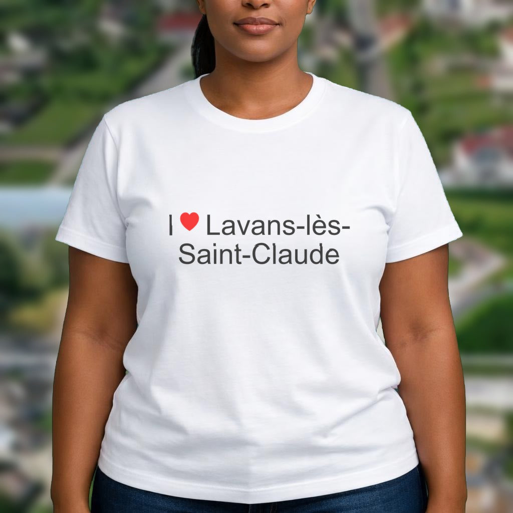 T-shirt I love lavans-lès-saint-claude