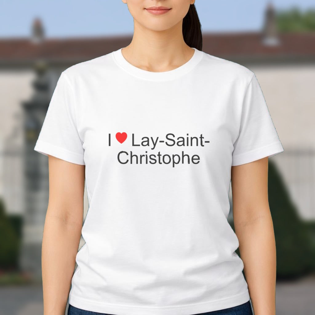 T-shirt I love lay-saint-christophe