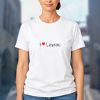 T-shirt I love layrac