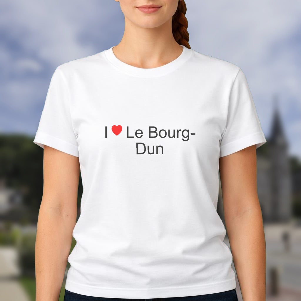 T-shirt I love le bourg-dun