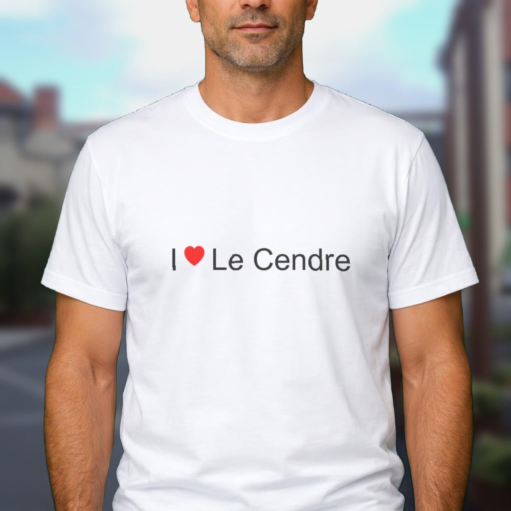 T-shirt I love le cendre