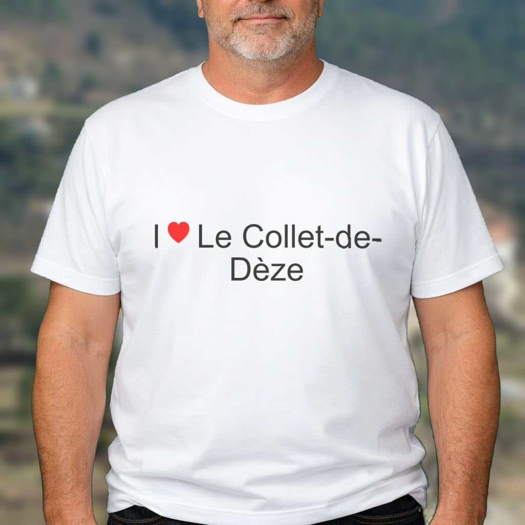 T-shirt I love le collet-de-dèze