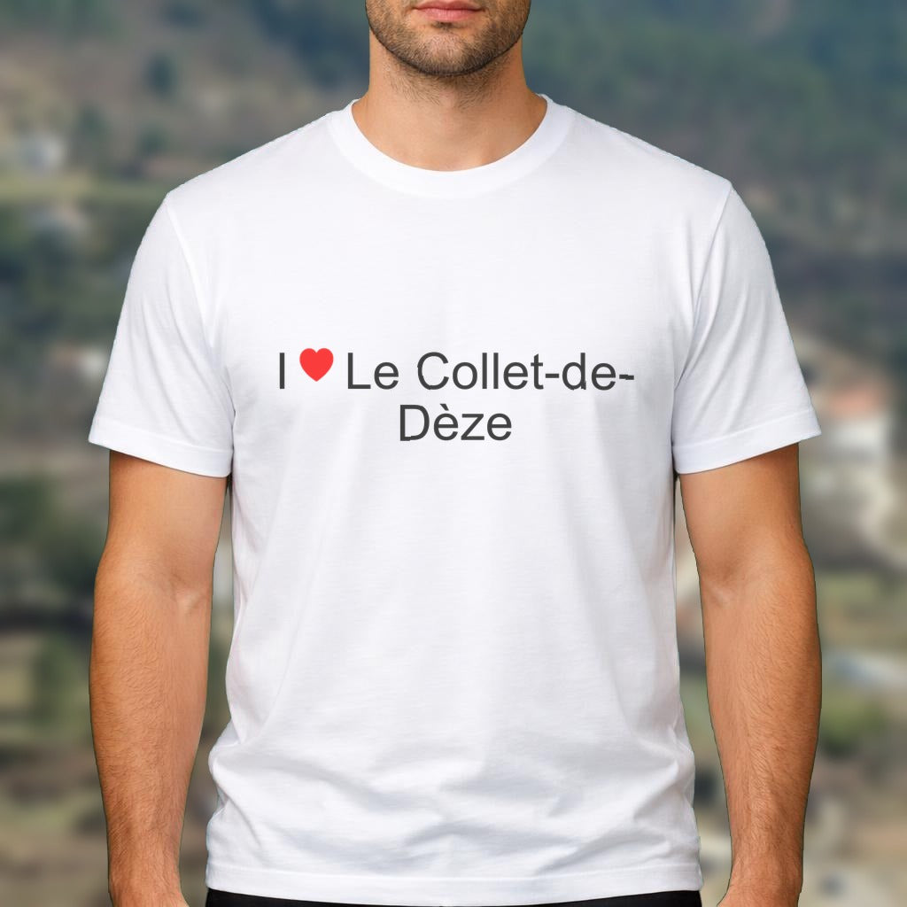 T-shirt I love le collet-de-dèze