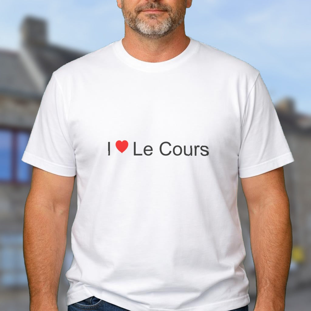 T-shirt I love le cours