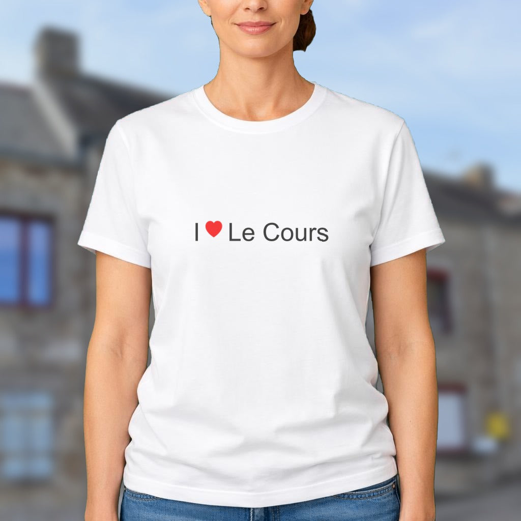 T-shirt I love le cours
