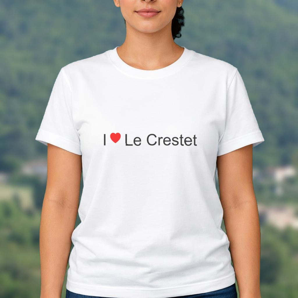 T-shirt I love le crestet