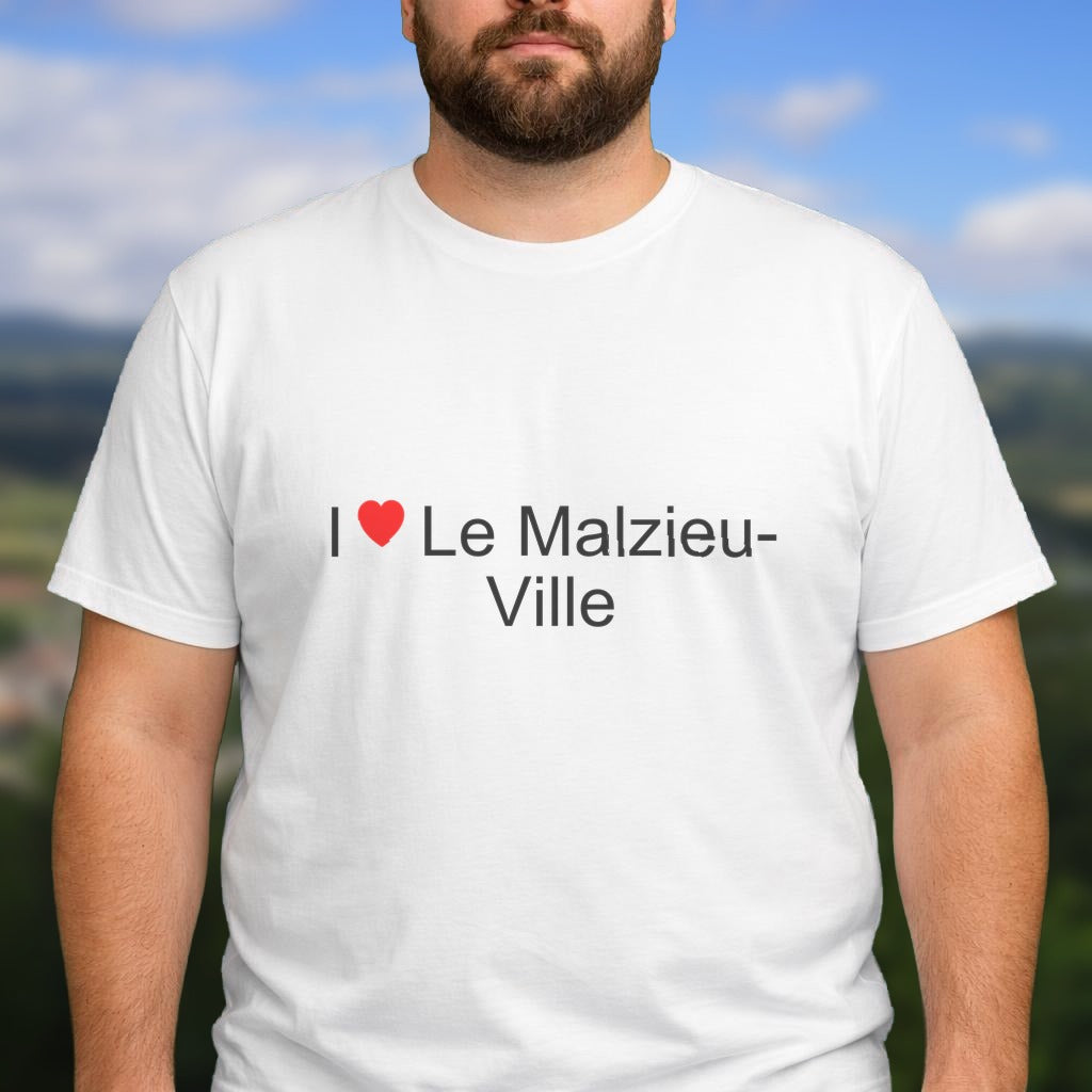 T-shirt I love le malzieu-ville