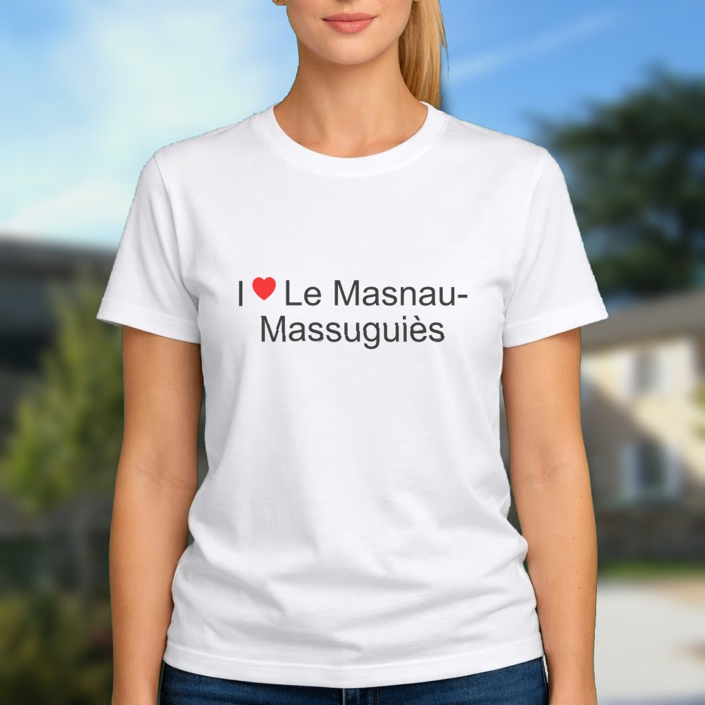 T-shirt I love le masnau-massuguiès