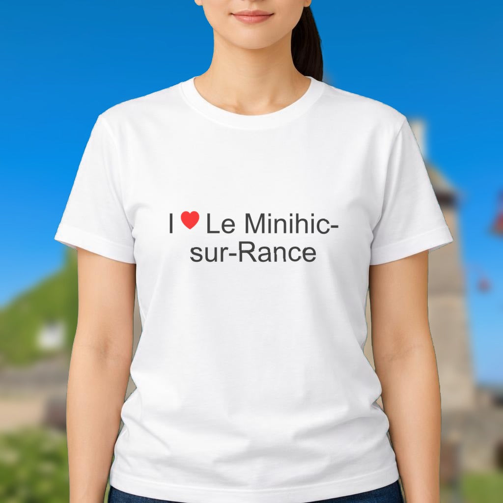 T-shirt I love le minihic-sur-rance