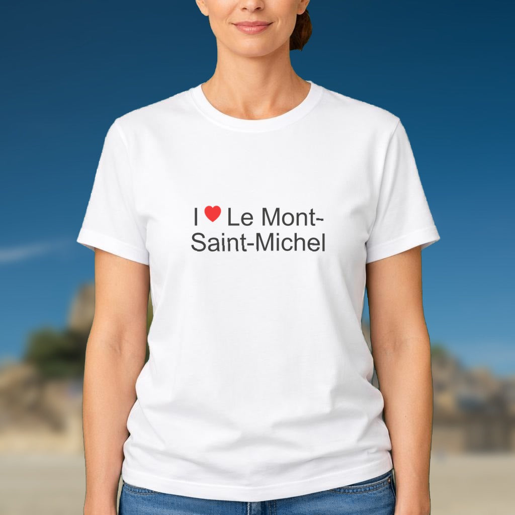 T-shirt I love le mont-saint-michel