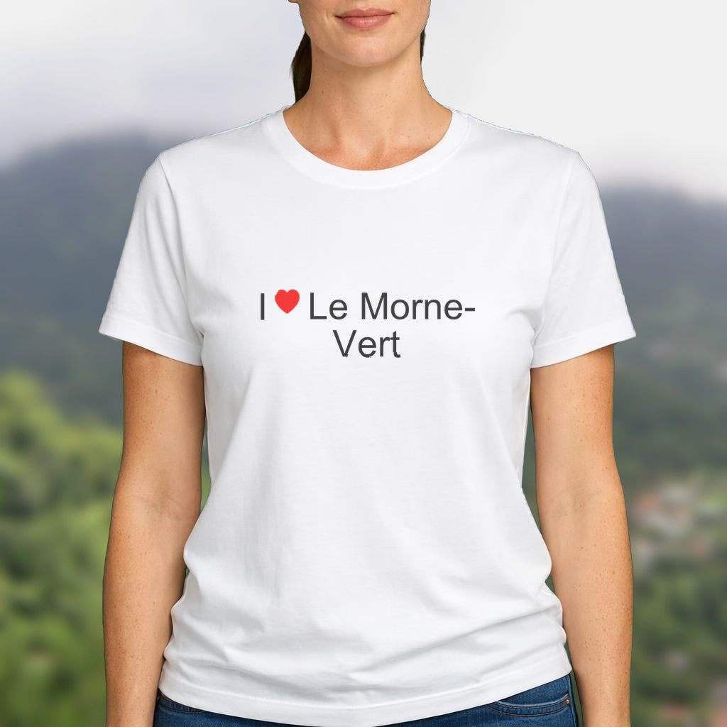 T-shirt I love le morne-vert