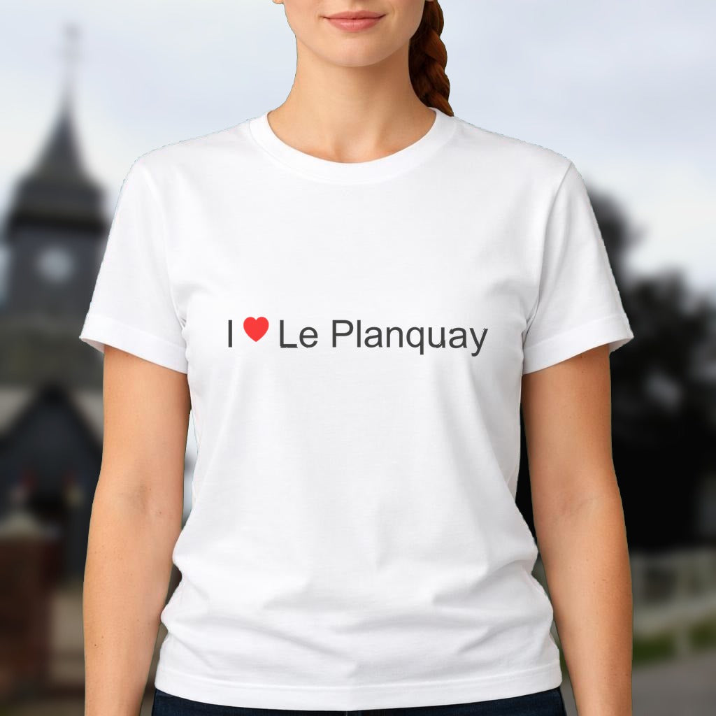 T-shirt I love le planquay