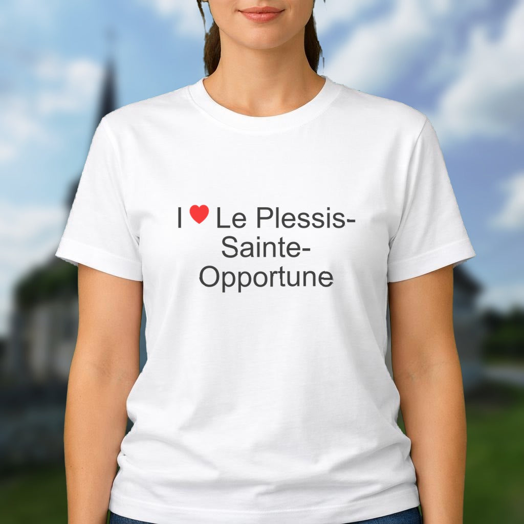 T-shirt I love le plessis-sainte-opportune