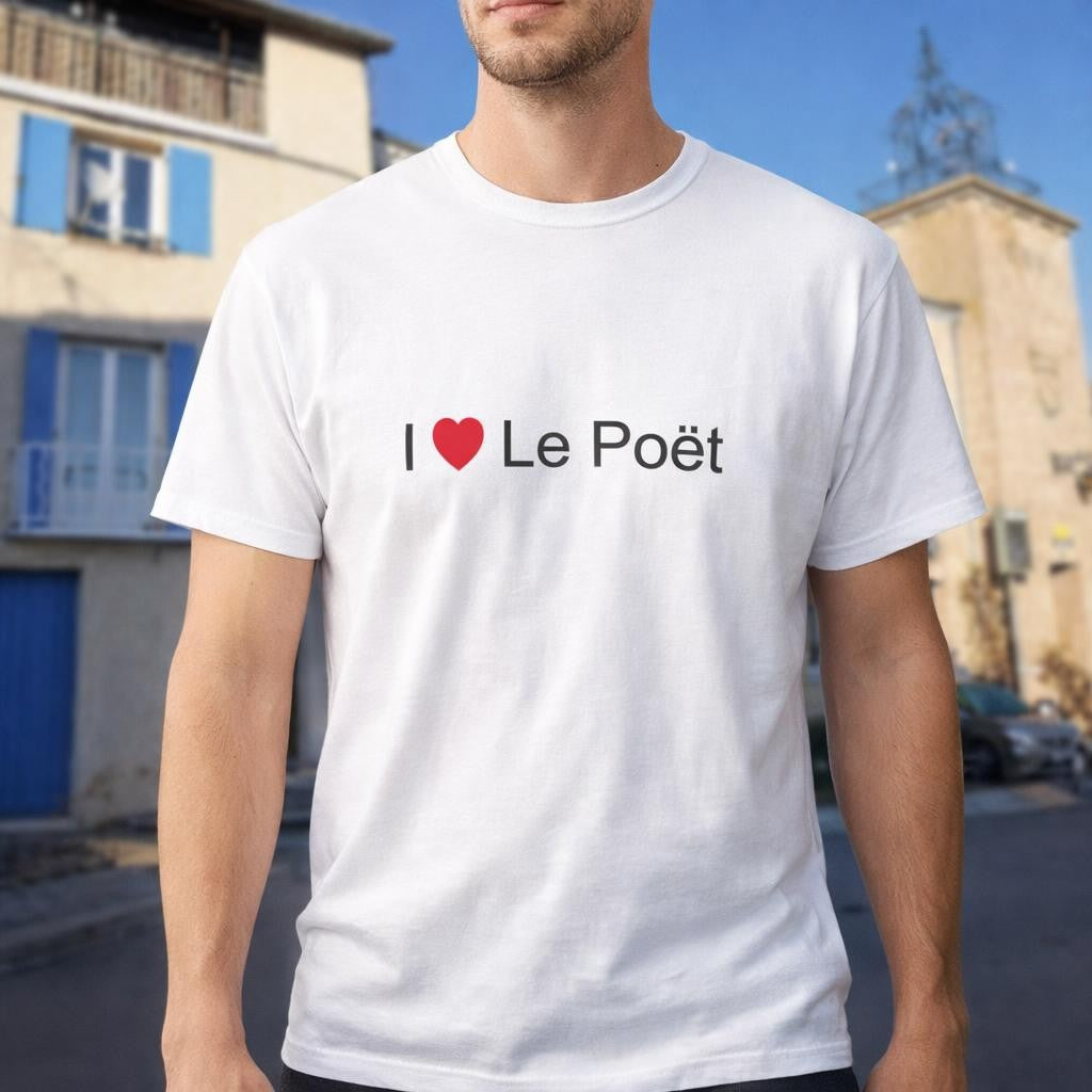 T-shirt I love le poët
