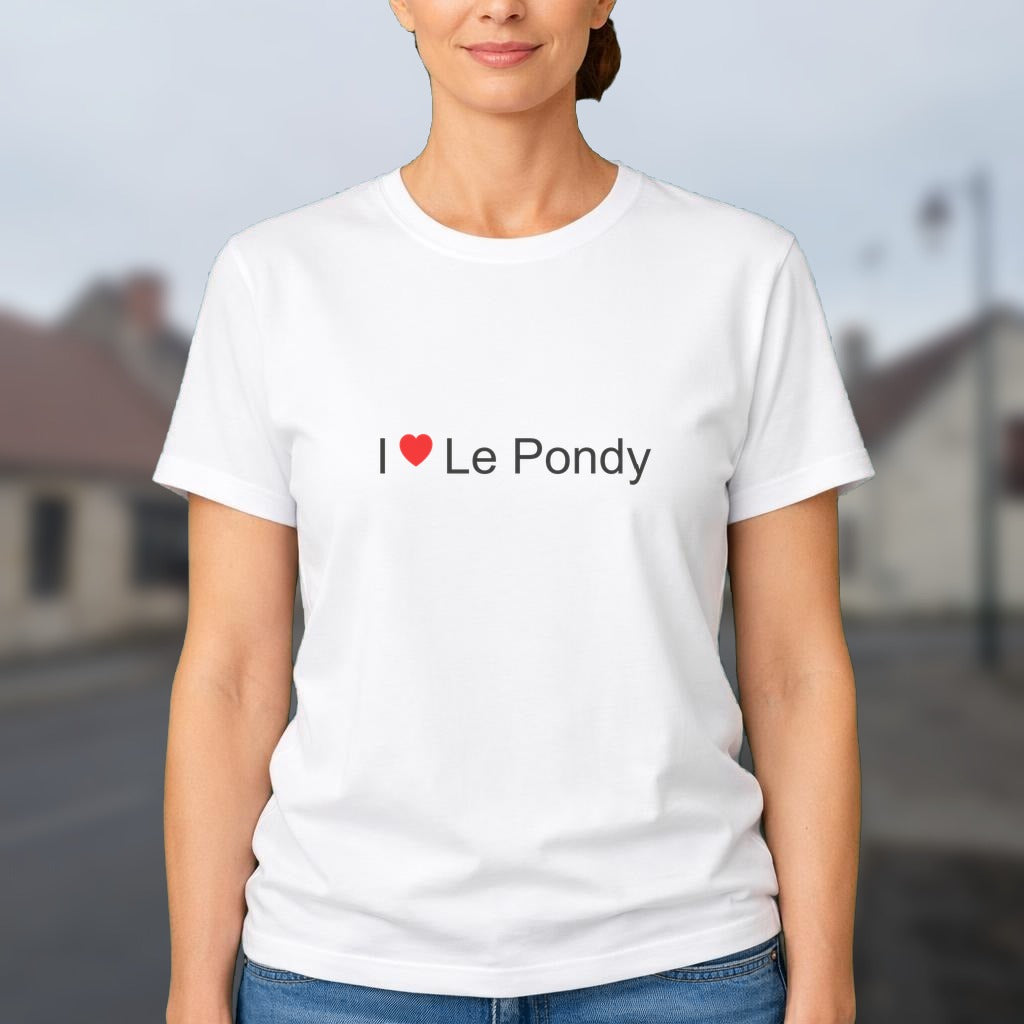 T-shirt I love le pondy