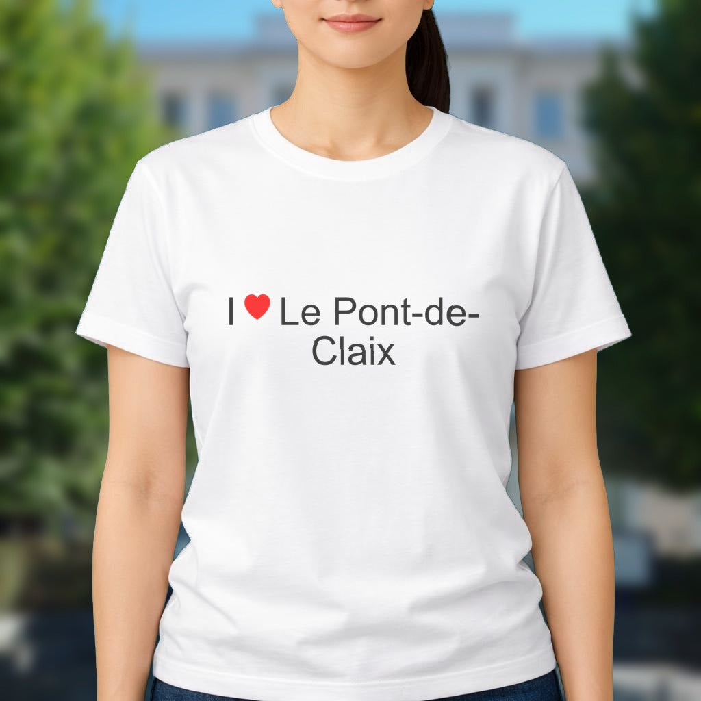 T-shirt I love le pont-de-claix