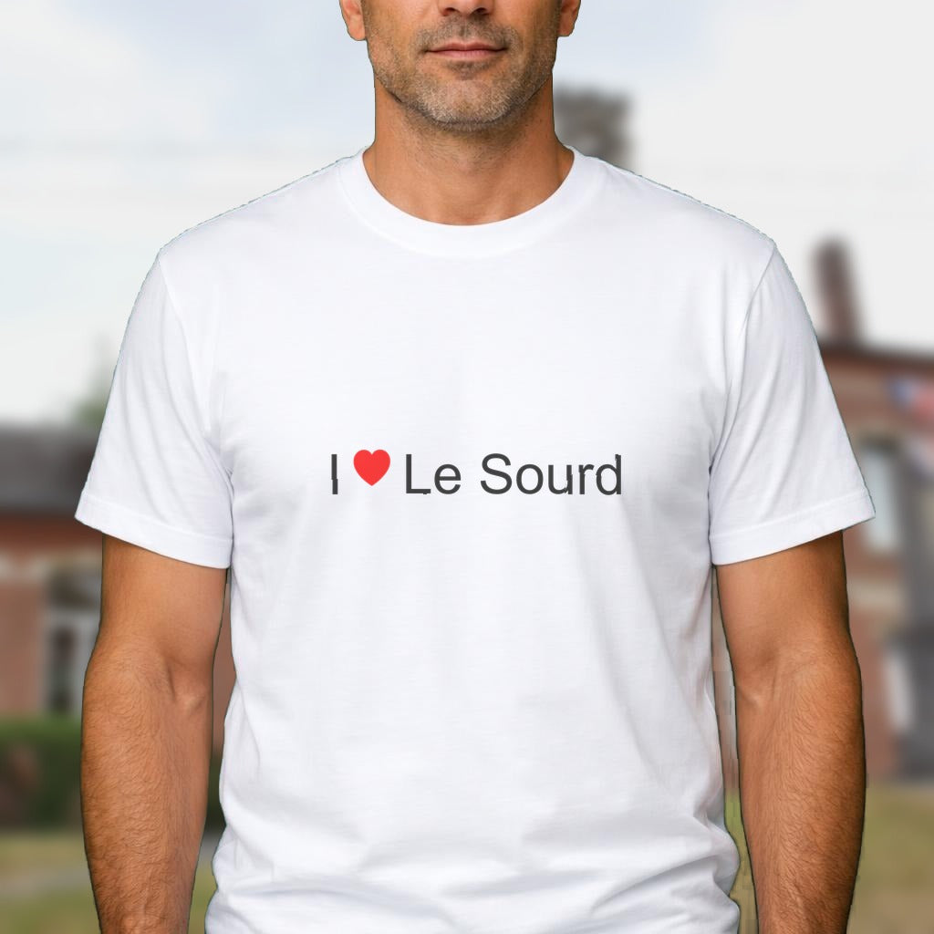 T-shirt I love le sourd
