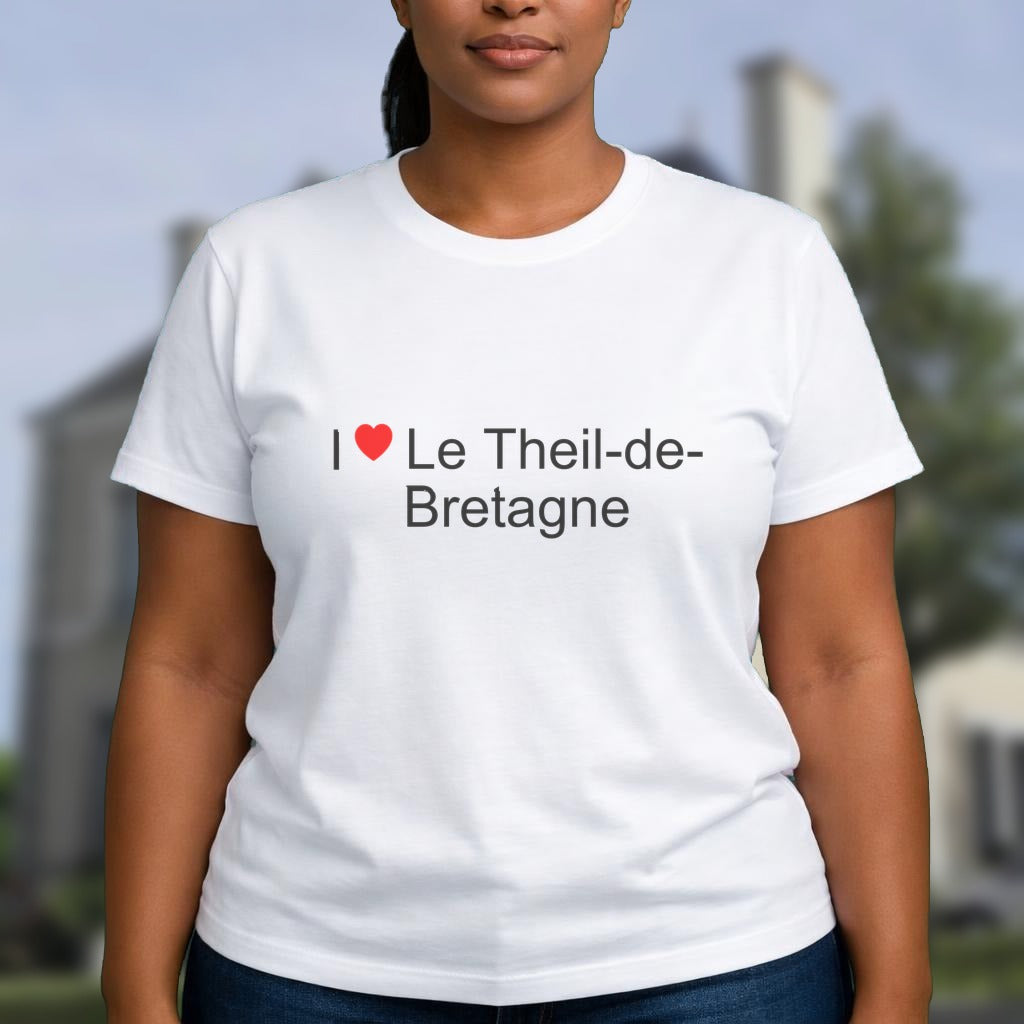 T-shirt I love le theil-de-bretagne