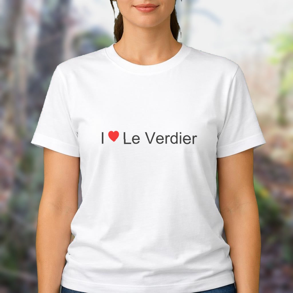 T-shirt I love le verdier