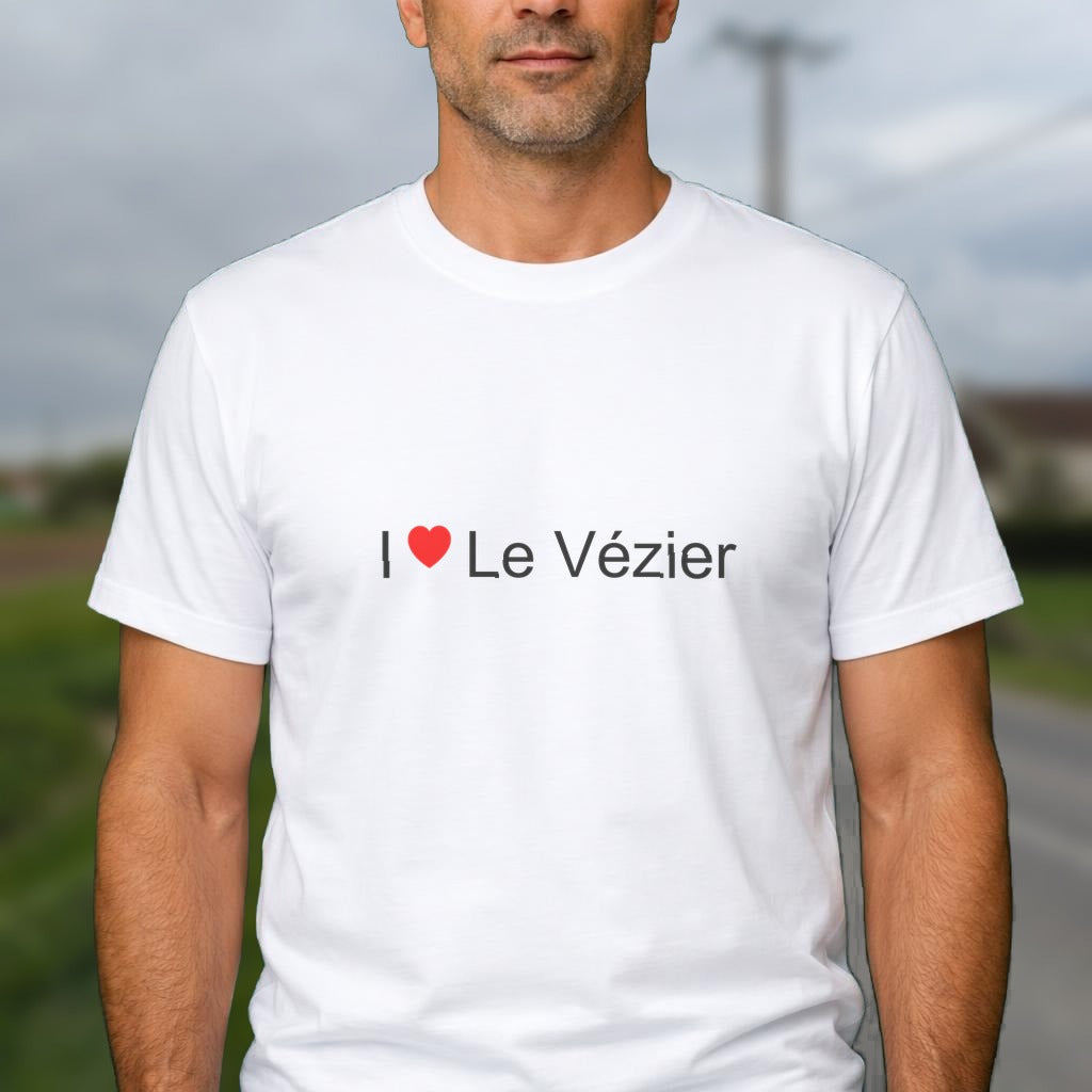 T-shirt I love le vézier