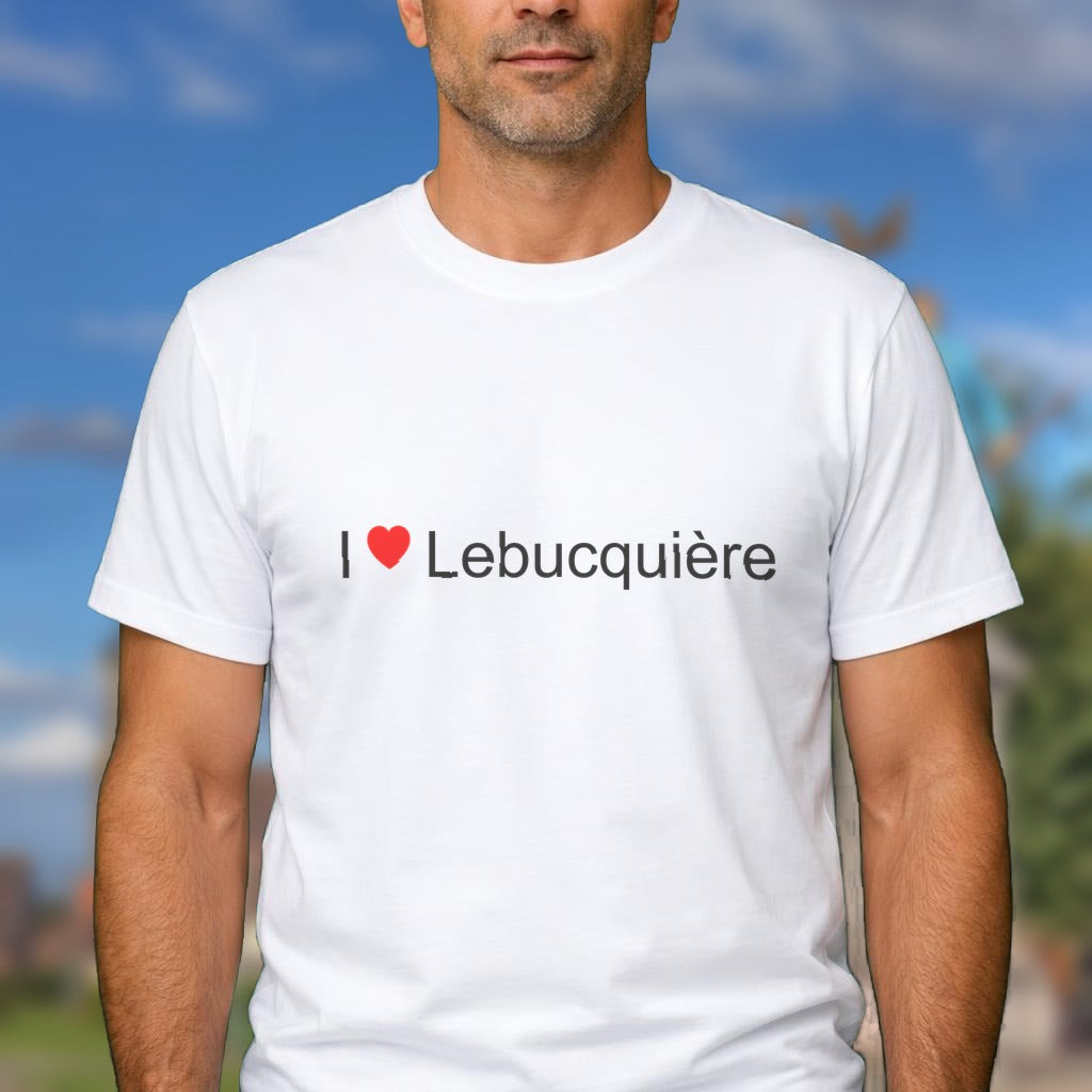 T-shirt I love lebucquière